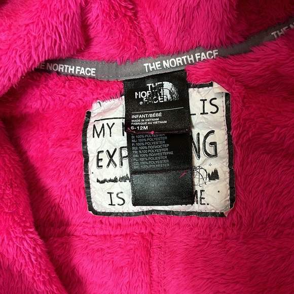 North Face Oso Infant Girls Fleece Bunting, size 6-12 months - Picture 7 of 8